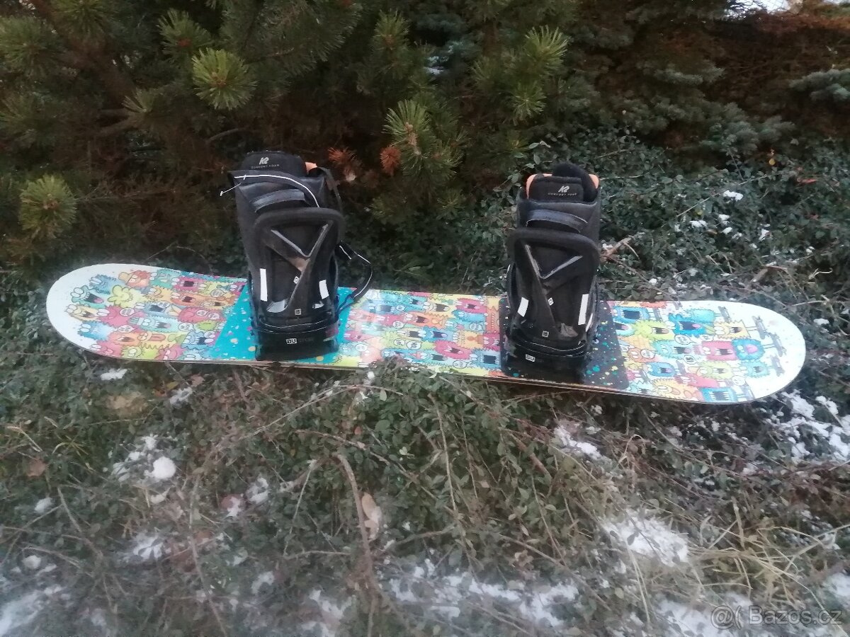 snowboard burton 130 + boots 38 - 6