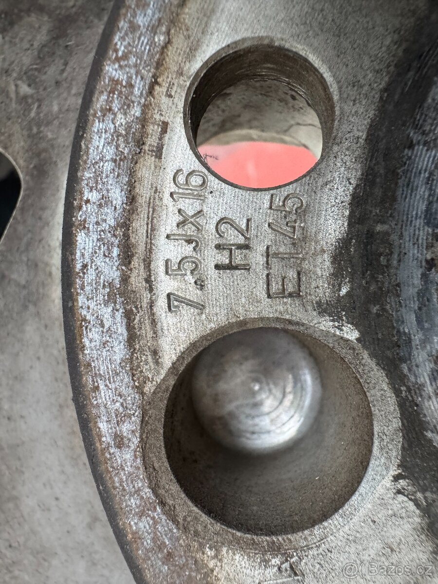 Alu kola 5x112 Audi + letní pneu 225/55 R16 - 6