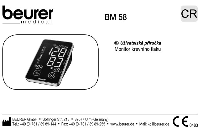 Tlakoměr BEURER BM-58 / ORLOVÁ - 6