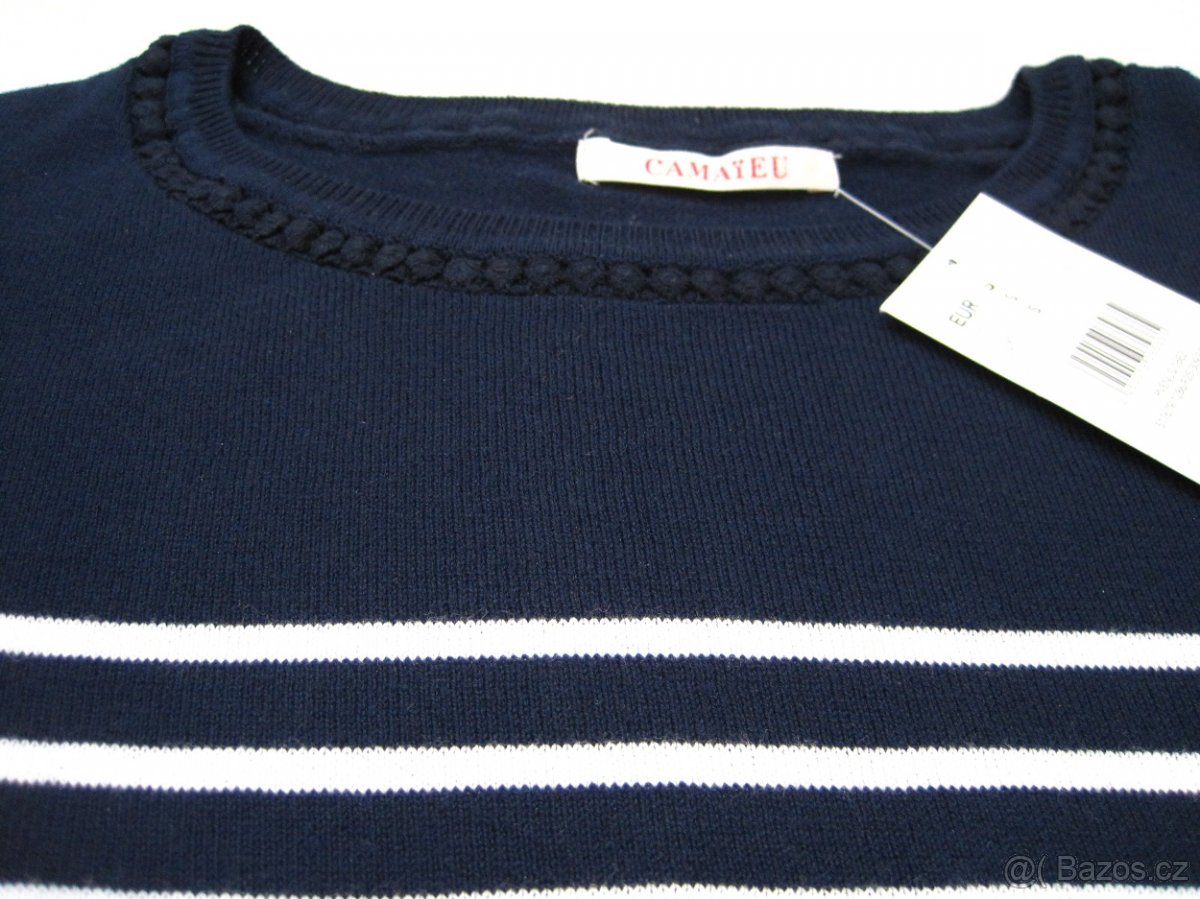 Námořnický svetr CAMAIEU vel. S NOVÝ - 6