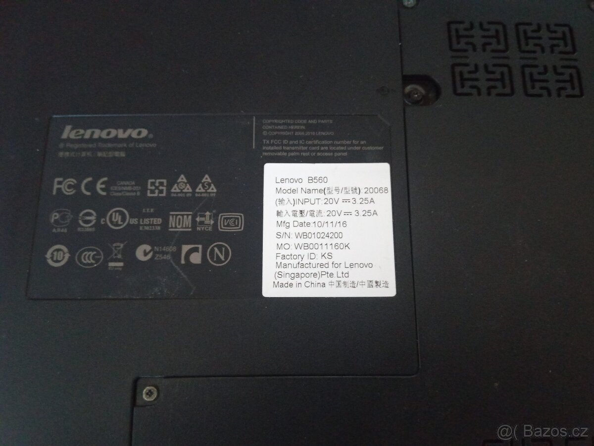 (10). Lenovo B560 - 6