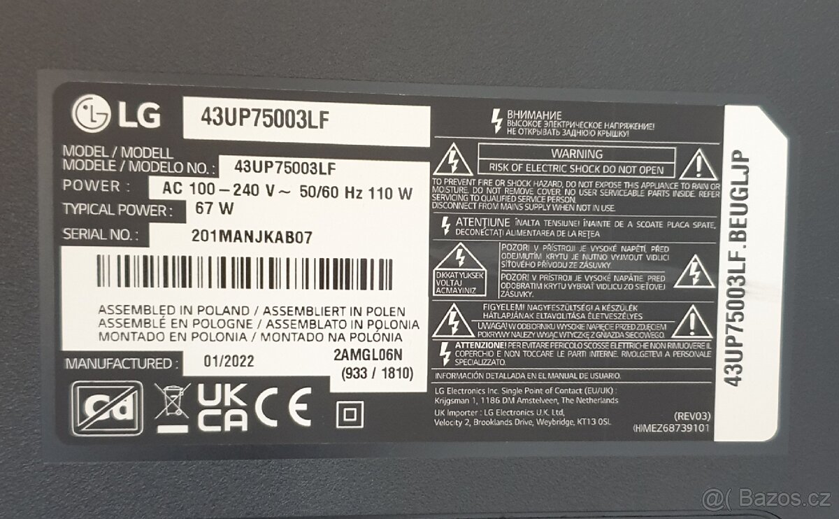 LG SMART TV UHD 4K 43"(108CM) - 6