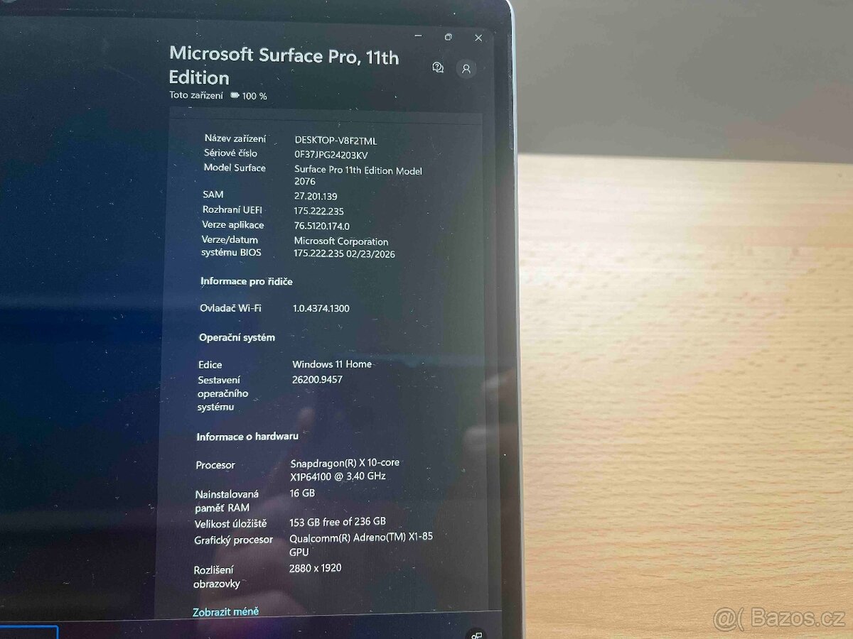 ✨ Microsoft Surface Pro 11th Edition – 16 GB RAM / 256 GB - 6