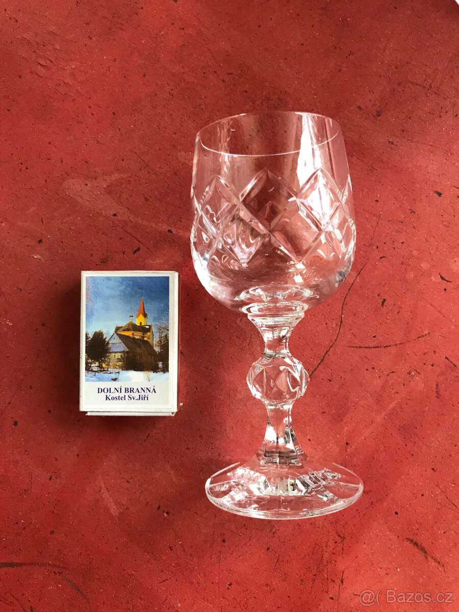 sada 5x6ks broušených skleniček - TOP STAV - NOVÉ - 6