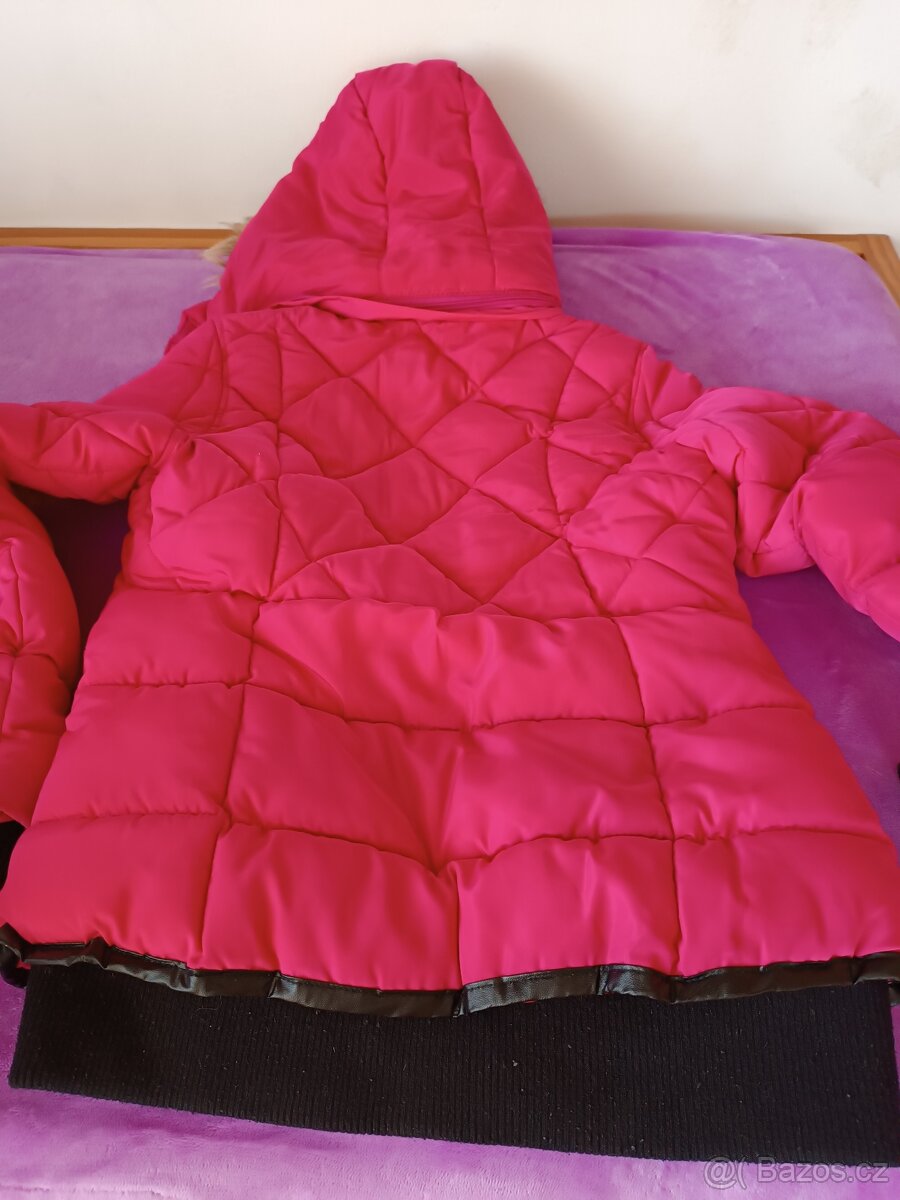 Dívčí zimní bunda velikost 10 11 let - 6