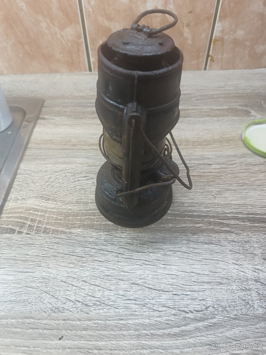 Stará německá lampa Feuerhand -Atom 75 - vzácná - 6