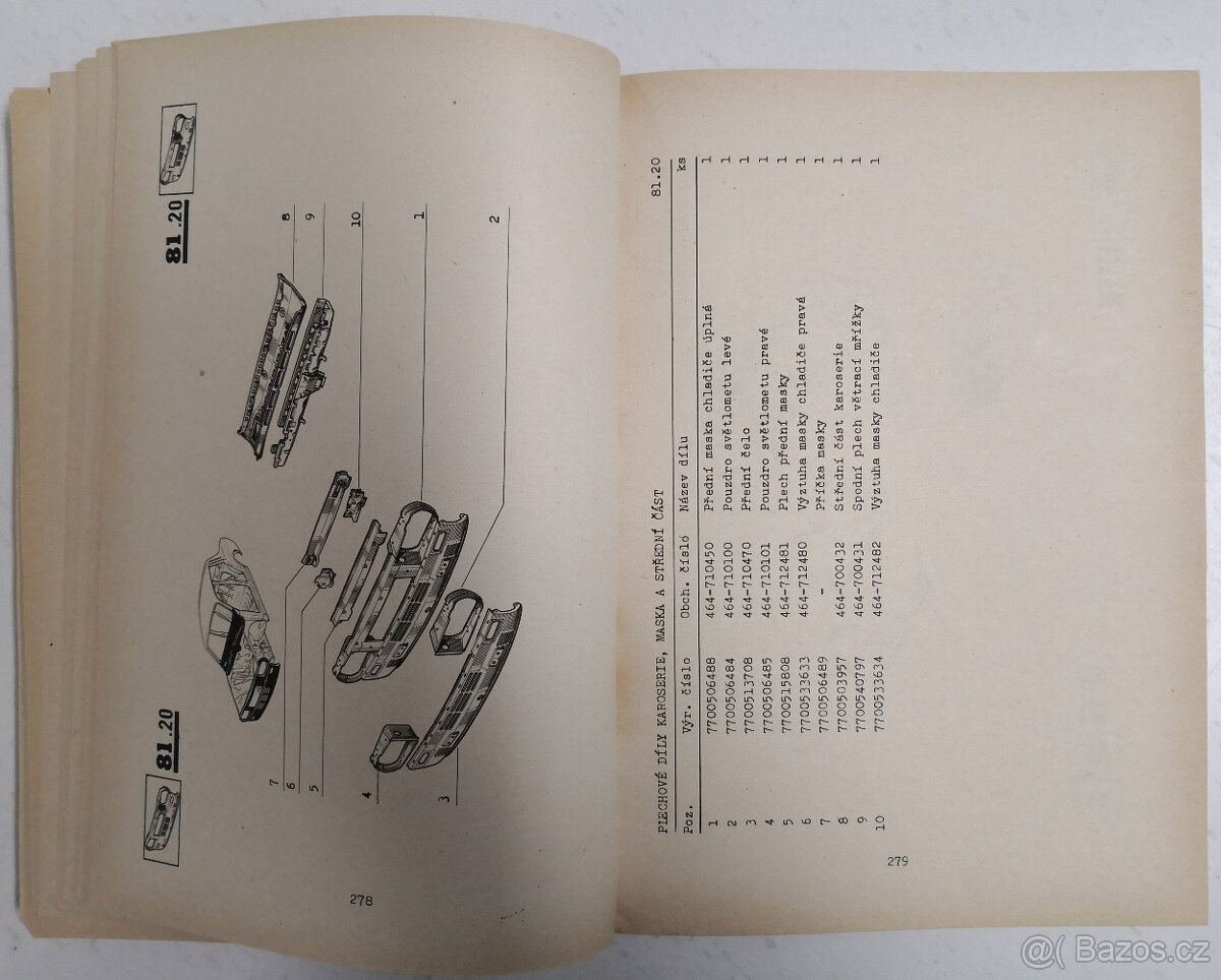 Katalog náhradních dílů Dacia 1300 - 6