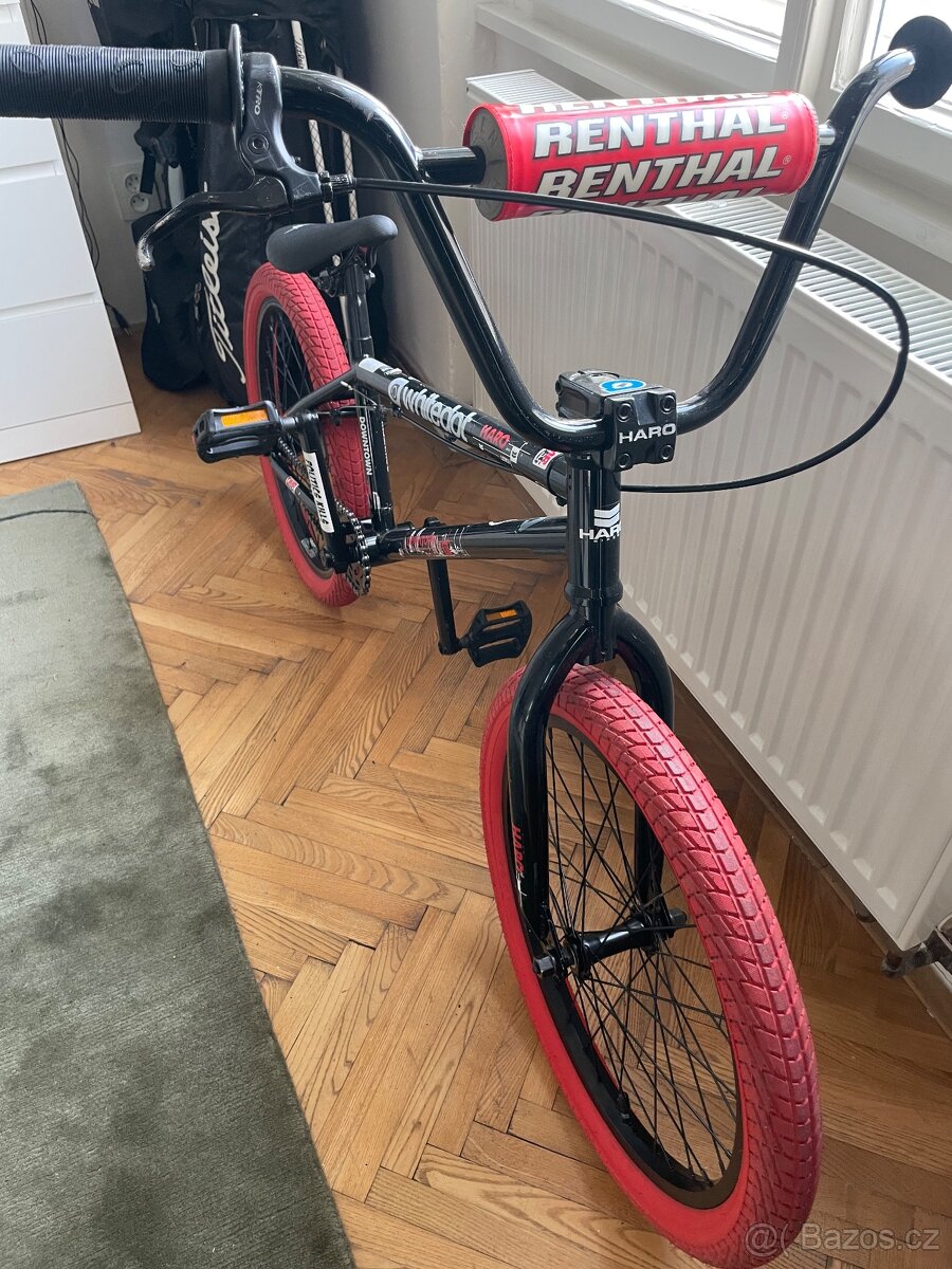 Červené BMX kolo Haro Downtown DLX - 6