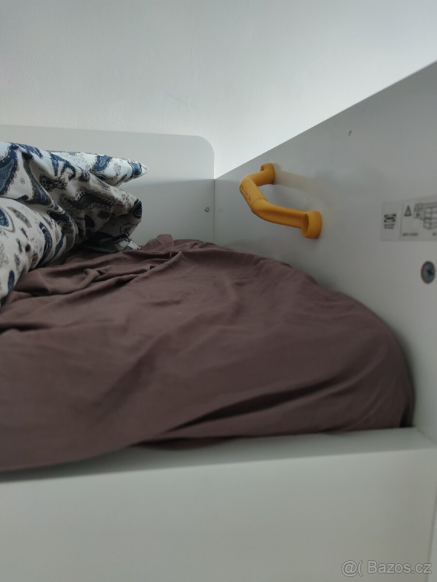 Palanda, vyvýšená postel patro 90x200 Ikea - 6