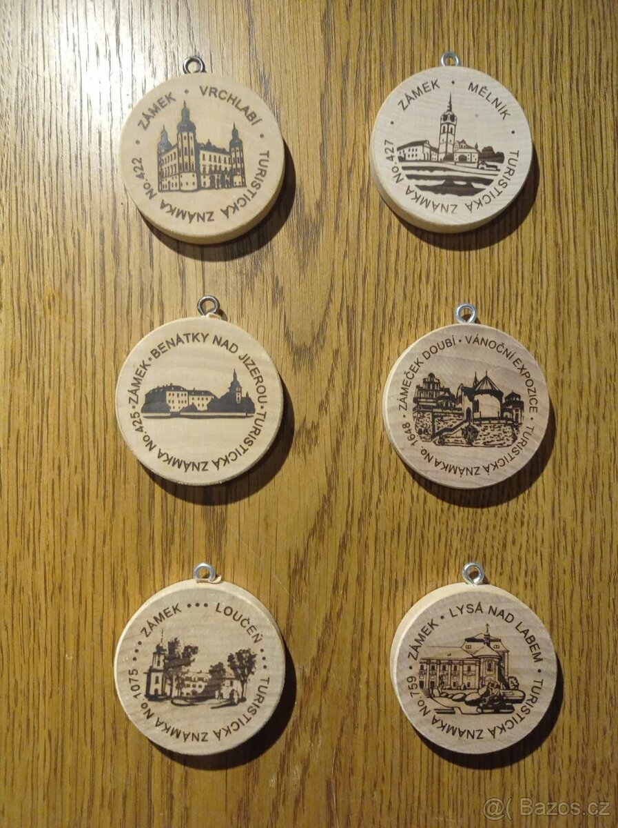 Turistické známky - 80 ks - 6