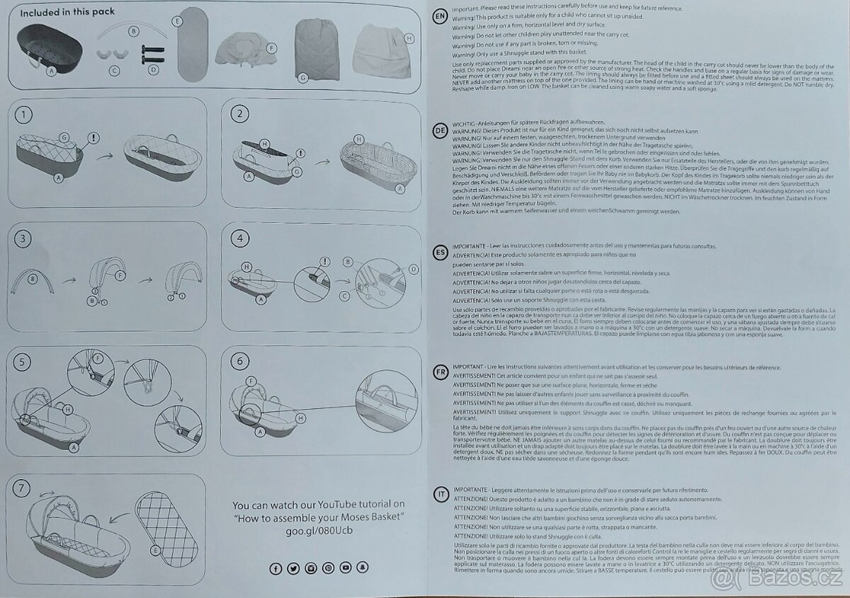 Mojžíšův koš SHNUGGLE - 6