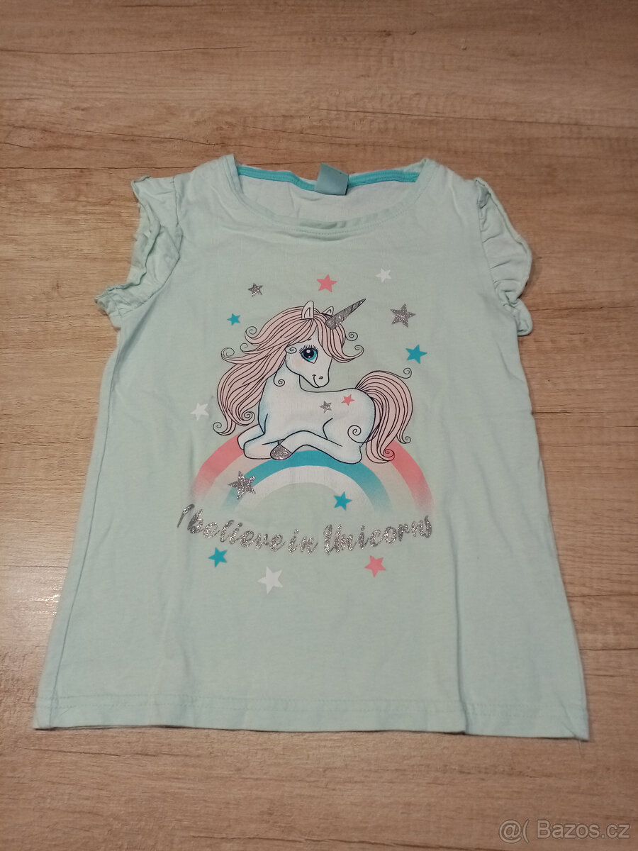 měnící tričko a tílko jednorožec vel. 110/116 - 6