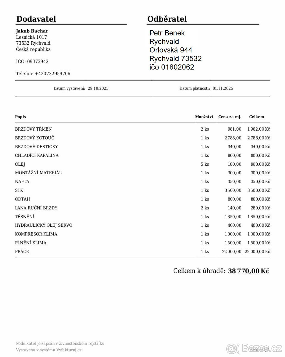 Prodám Renault Trafic 2013, nový motor po GO včetně rozvodů - 6