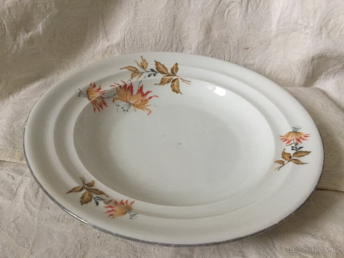 desertni talirek dobovy, dzbanek, velký talir - 6