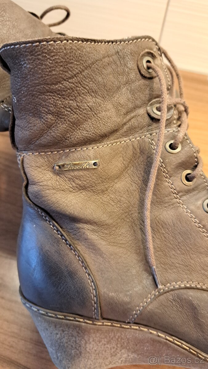 Lasocki,kožené kozačky vel.38 - 6