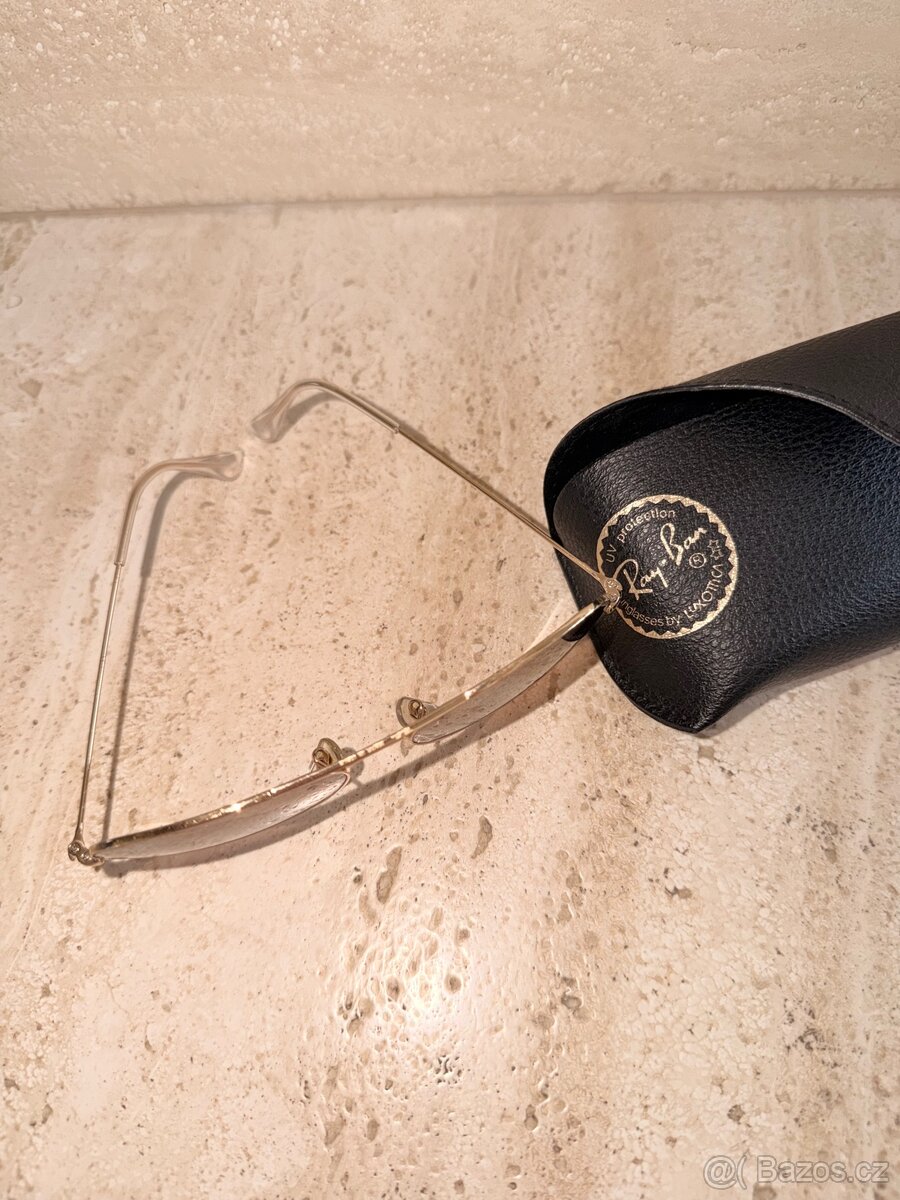Sluneční brýle Ray-Ban Aviator (zlaté/hnědé) - 6