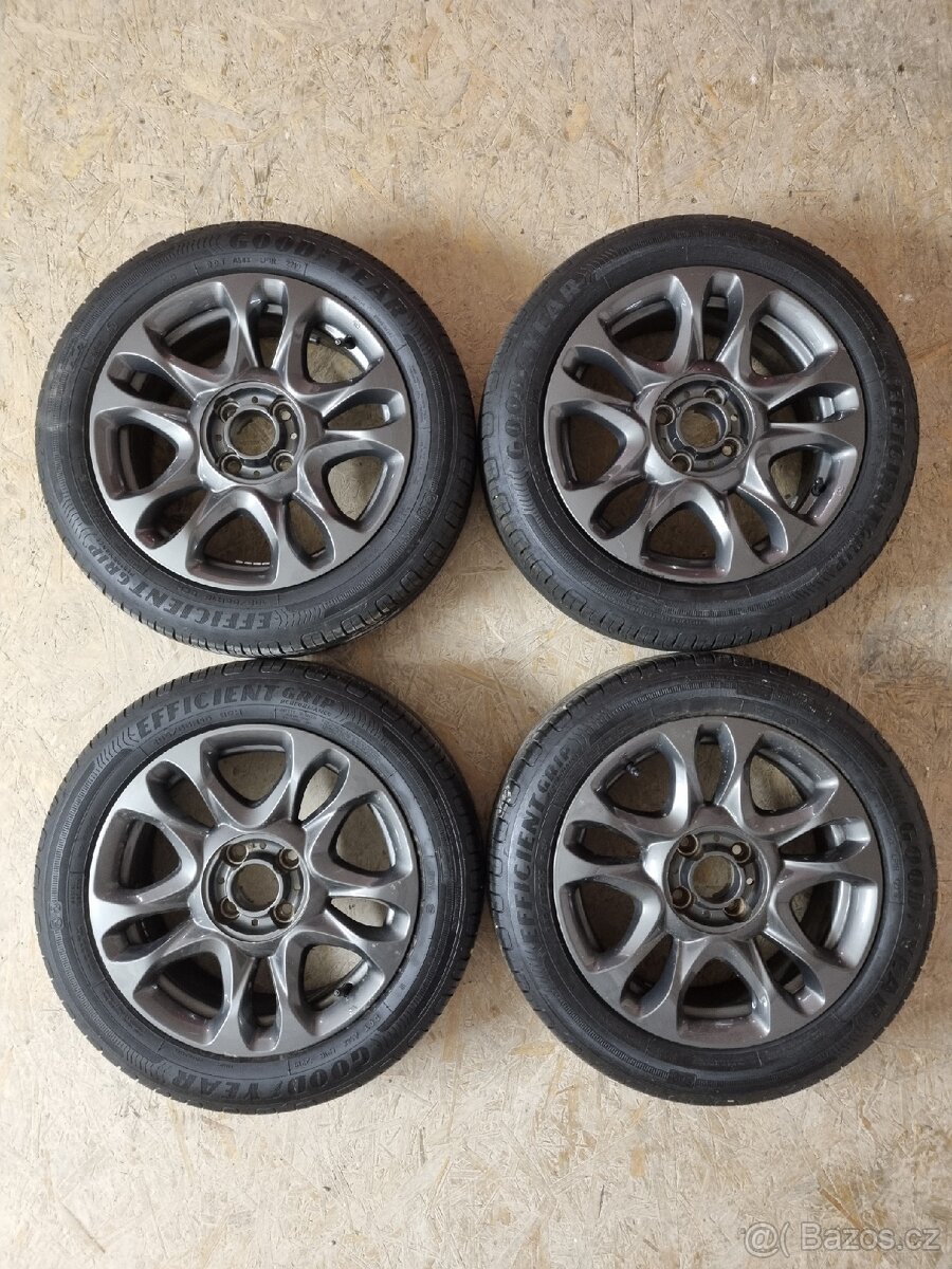 Hliníková 15" kola Fiat 500 Sport zánovní originání vč. pne - 6