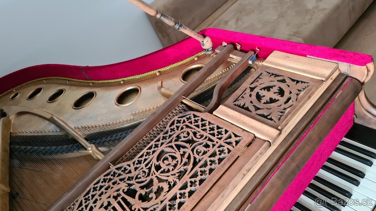 Prodám starožitný klavír, křídlo Schrimpf z 19. století - 6
