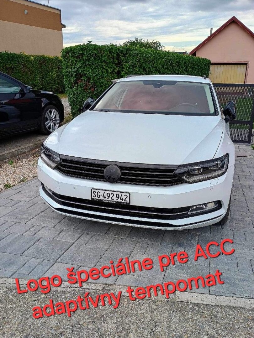 Logo znak VOLKSWAGEN cierne leskle / cervene - 6