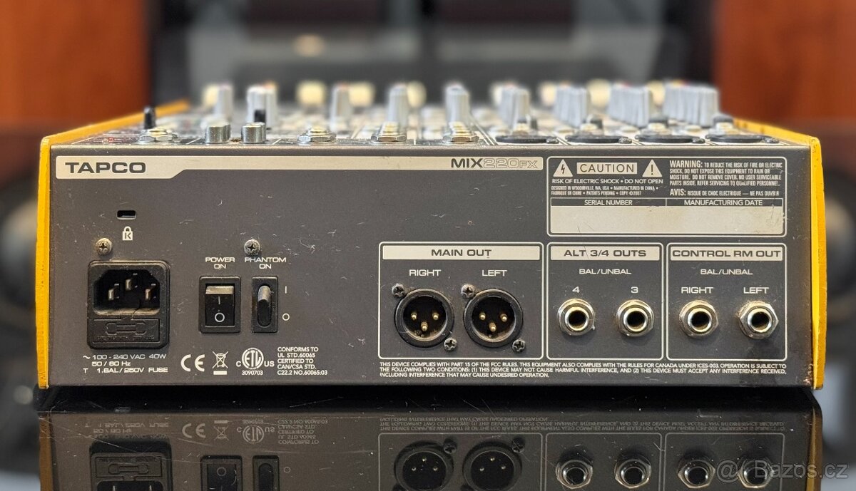 Tapco MIX 220FX mixer - 6