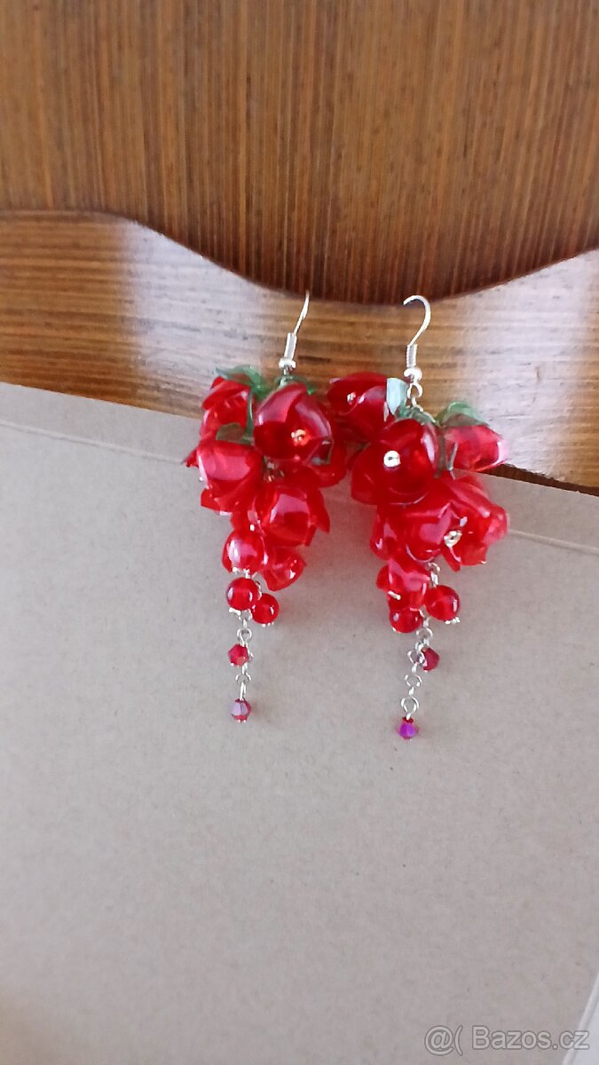 Plastové náušnice bižuterie - 6