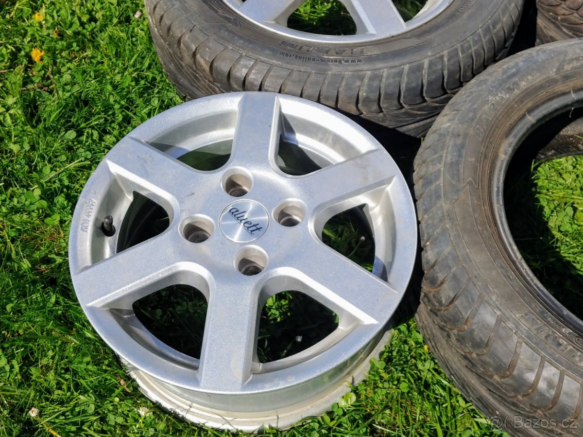 Alu Aluett 5x108 14" + pneu Barum 185/60-14H - 6