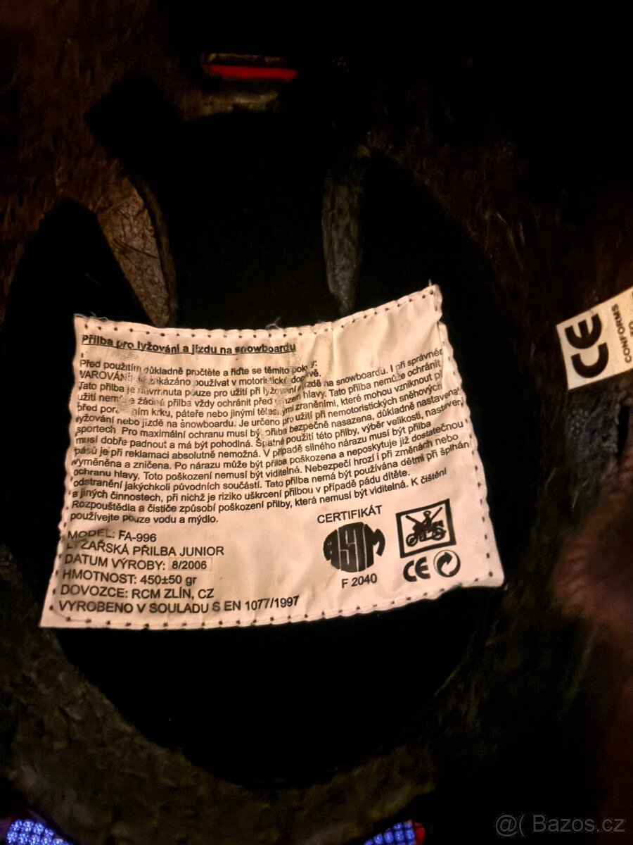 Lyžařská helma vel. M - 6
