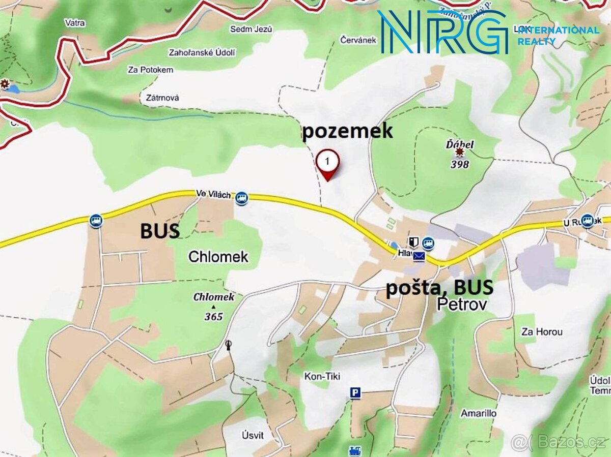 Prodej louky, 37593 m², Petrov u Prahy - 6