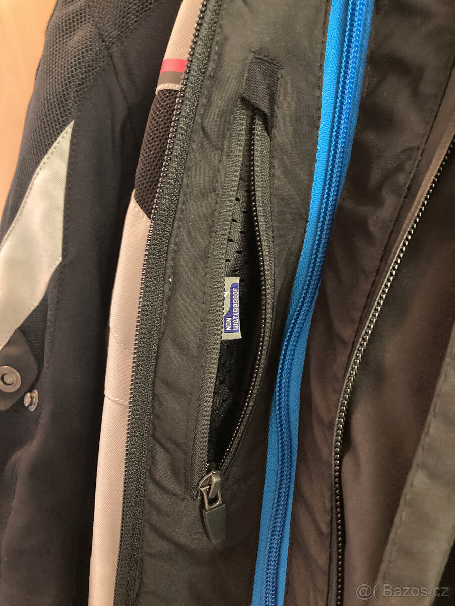 Dámská moto bunda REBELHORN Hiflow IV černo-stříbrno-růžová - 6