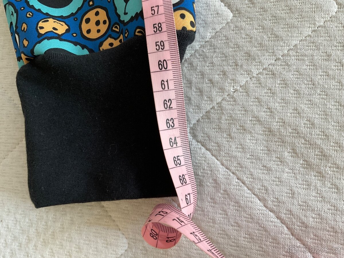 Nové-handmade zimní soft kalhoty-92 (d.66cm) - 6