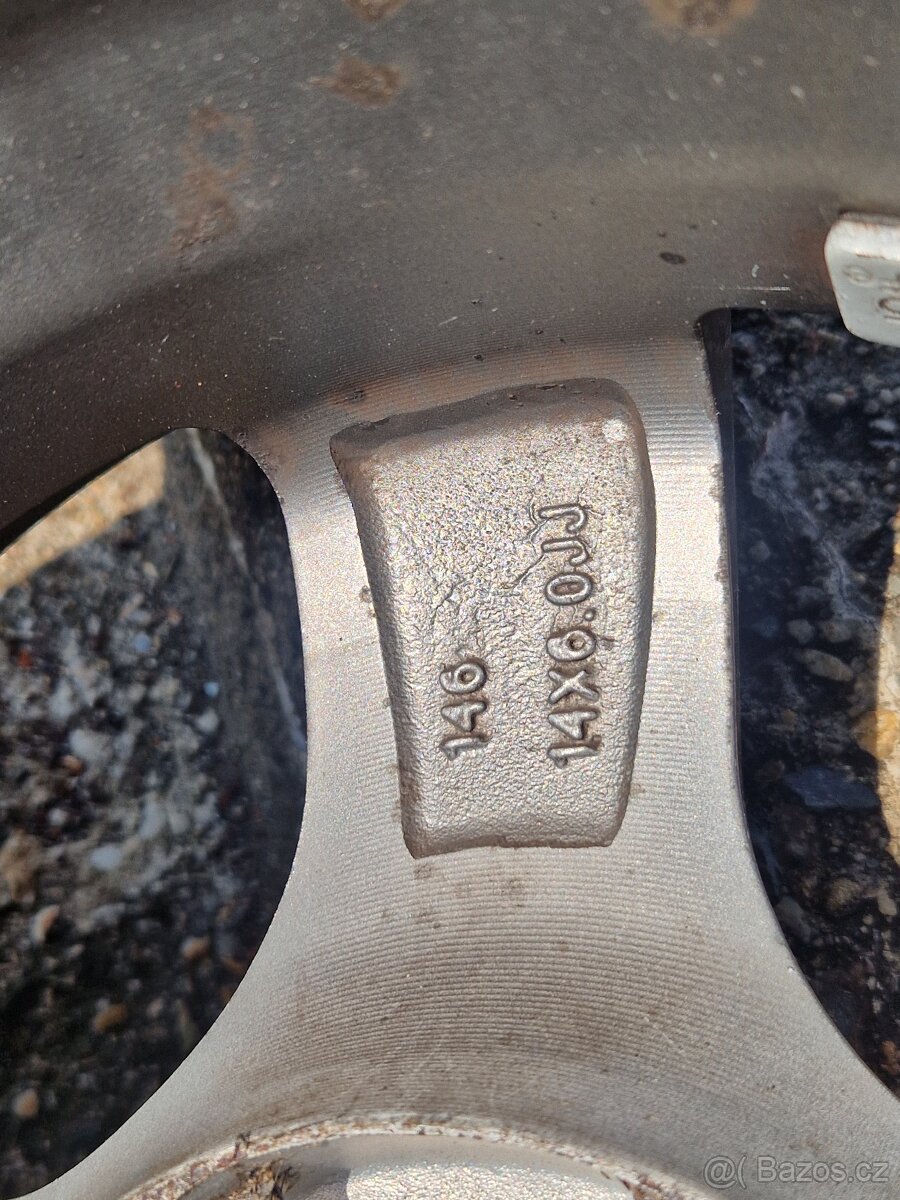 Alu kola na vozík 14" - 6