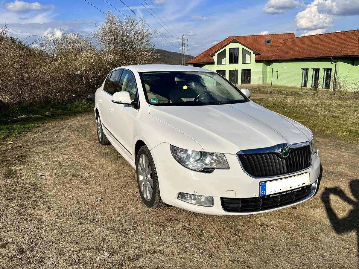 Škoda Superb II 2.0 TDI 125 kW DSG – béžová kůže, 2. majitel - 6