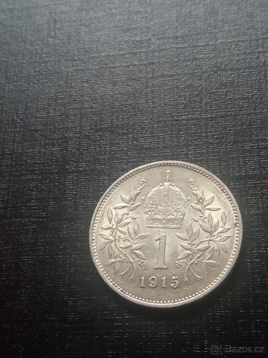 STŘÍBRNÁ 1 KORUNA 1915 FR.JOSEF - 6