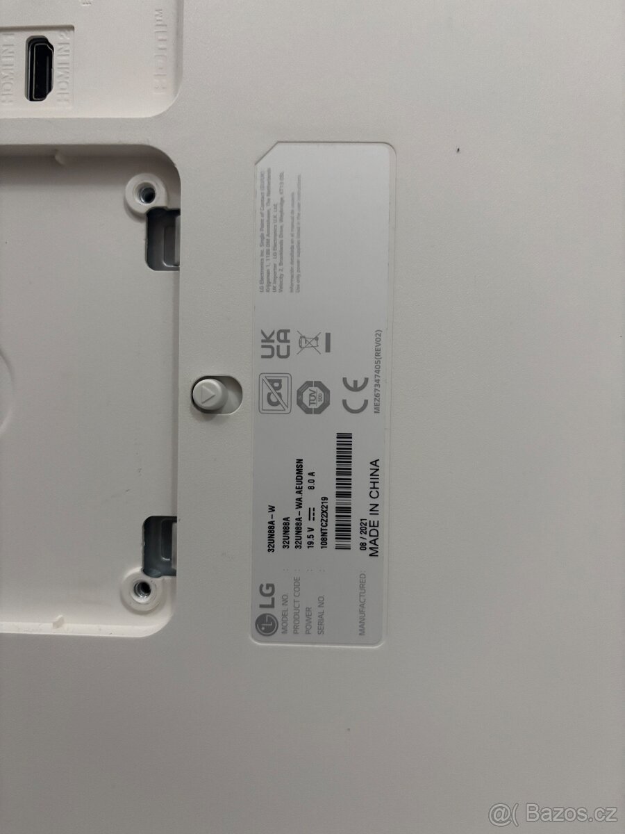 LG 31,5 4K IPS - graficky monitor - 32UN88A-W - 6