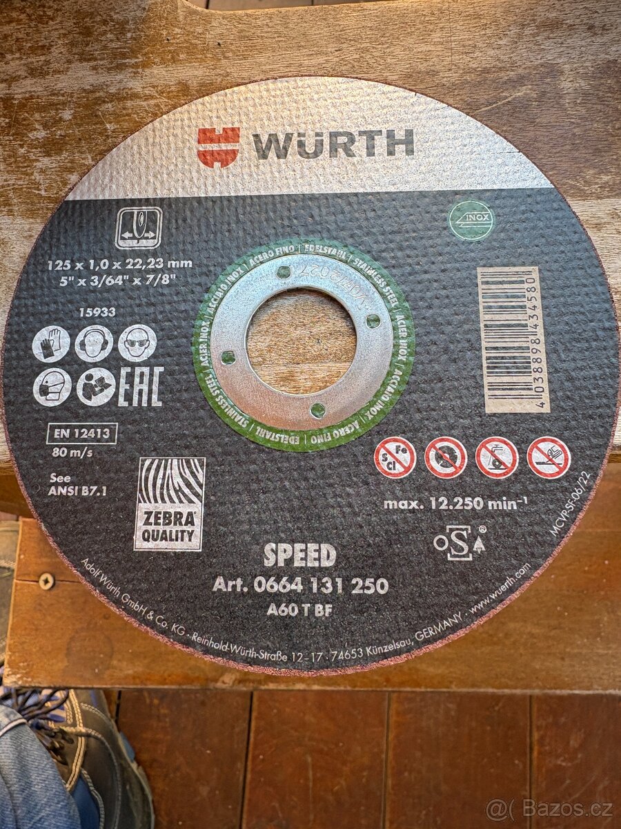 ŘEZNÉ KOTOUČE - AKCE - KUS ZA 20 KČ VŠECHNY ROZMĚRY - 6