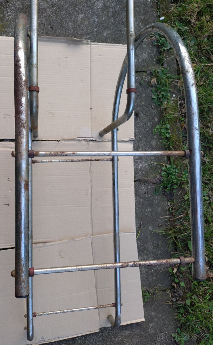 stojan, stolek na květiny z ohýbaných trubek k renovaci - 6