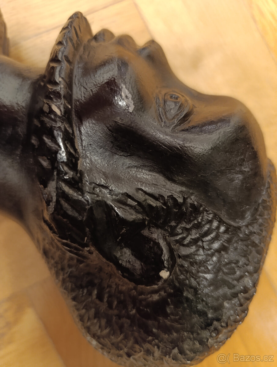 Stará soška, busta, afrika - 6