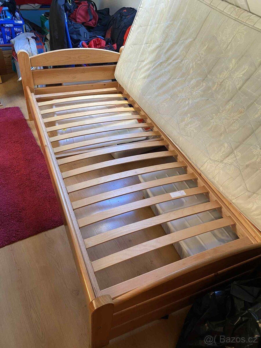 Jednolůžková postel s matrací - 6