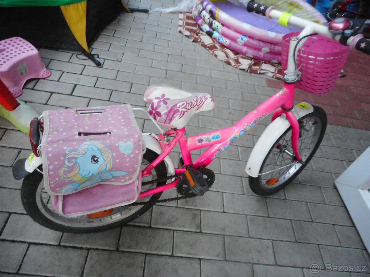 Dětské kolo růžové 18" - 6