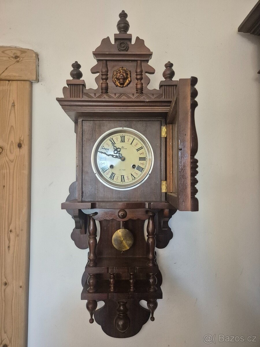 Zajímavě zdobené nástěnné hodiny – krásný design, funkční - 6