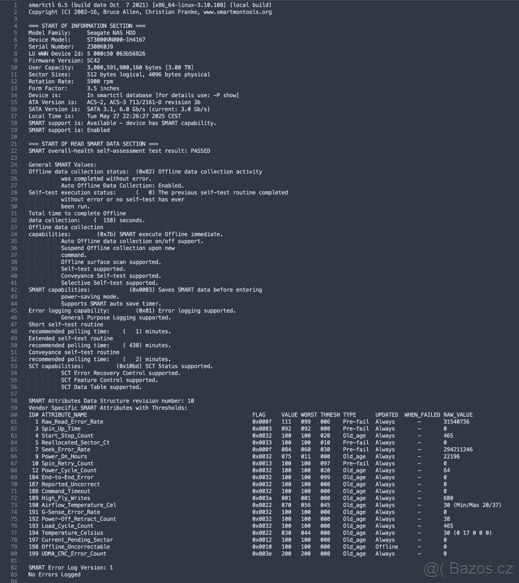 Seagate NAS HDD - 3 TB ST3000VN000 2ks - 6