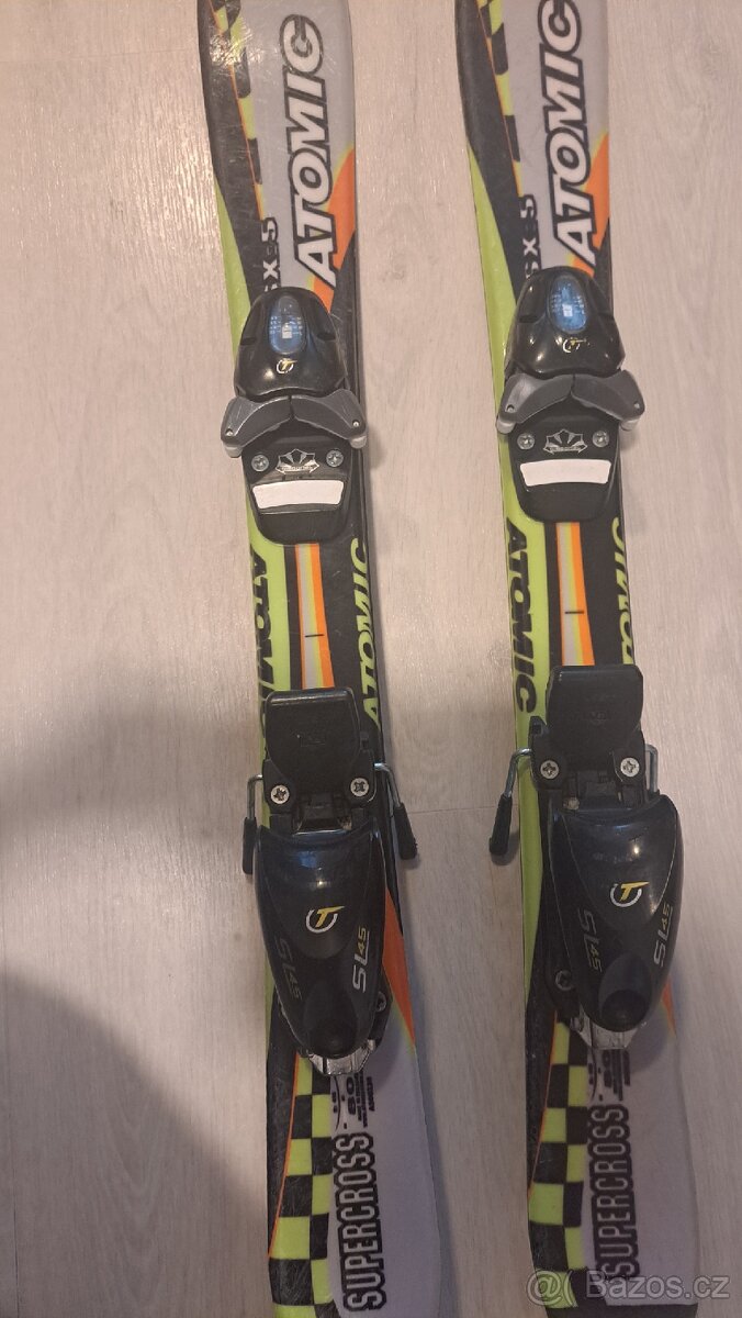 Dětské lyže Atomic + lyžáky Nordica + hůlky - 6