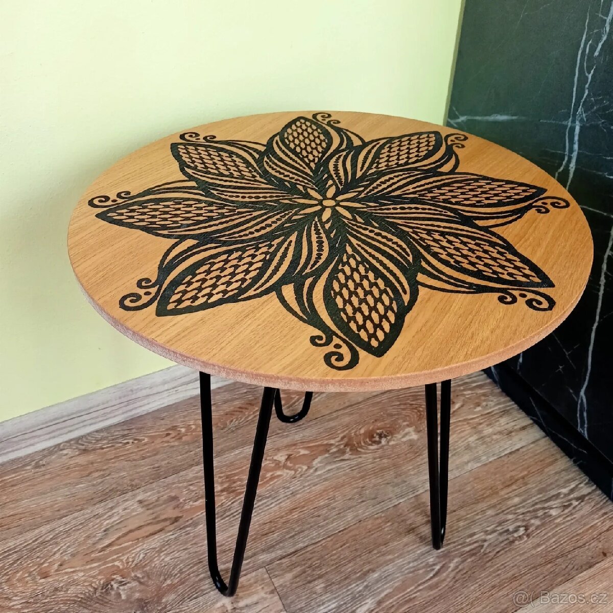 Stolek, stolička, třešeň,masiv, dekorace,doplněk, doplňky - 6