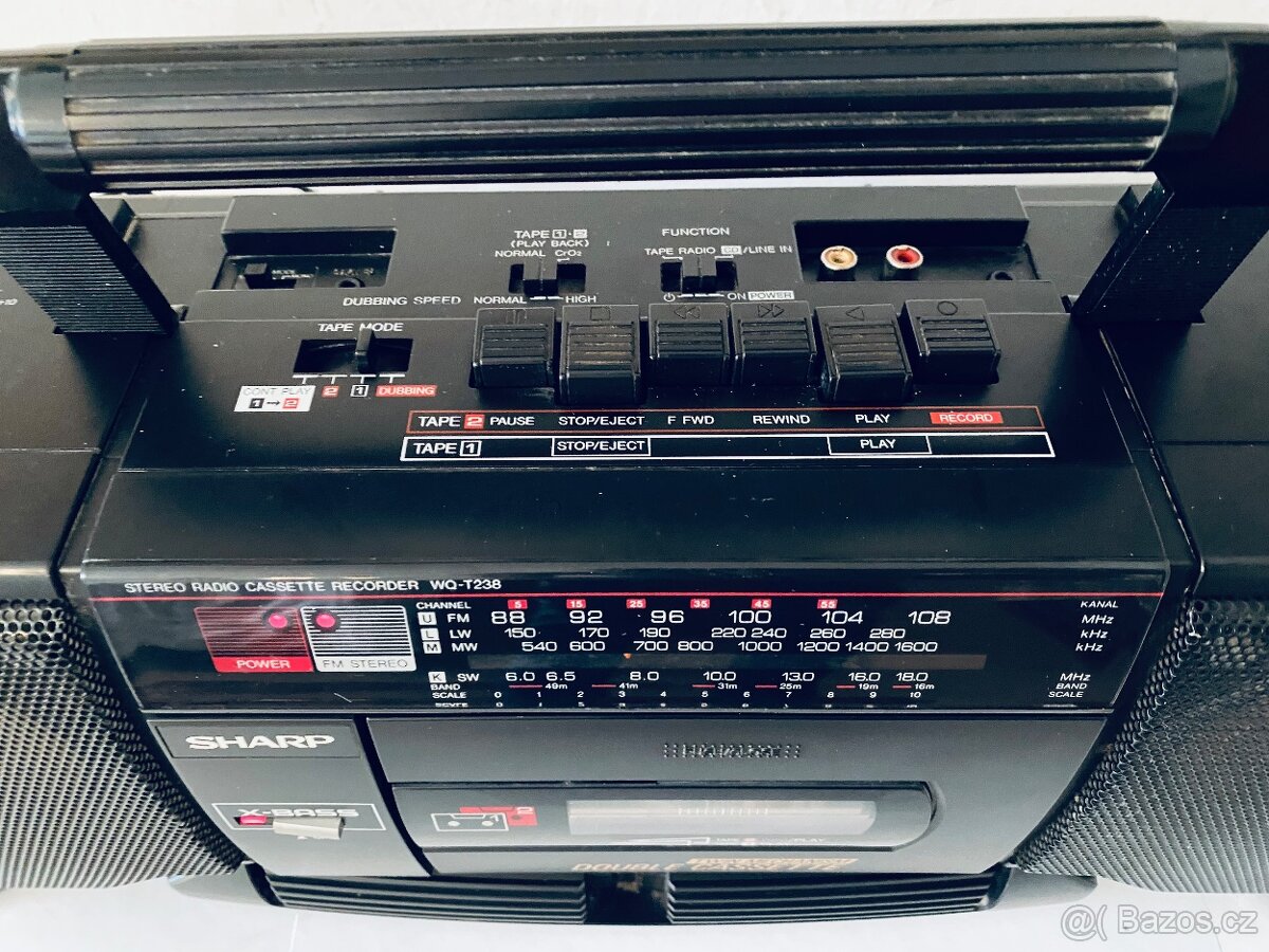 Radiomagnetofon Sharp WQ T238H, rok 1988 - 6