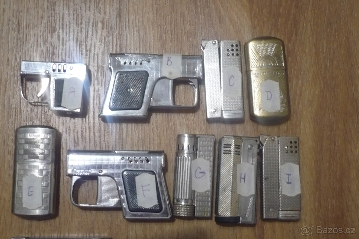 Prodej sbírky starých benzínových zapalovačů č. 2. - 6