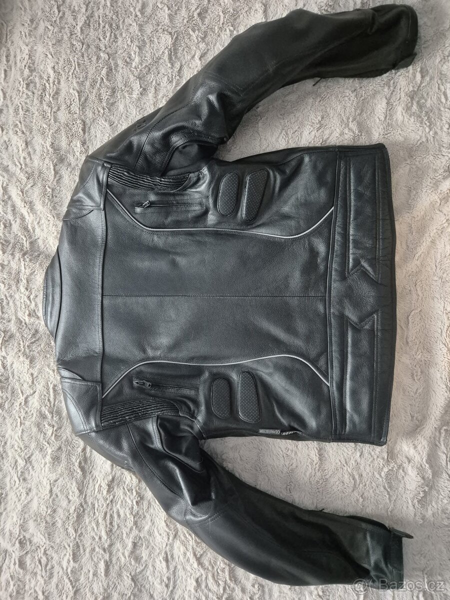 Kožená bunda na motorku a kevlarové rukavice - 6