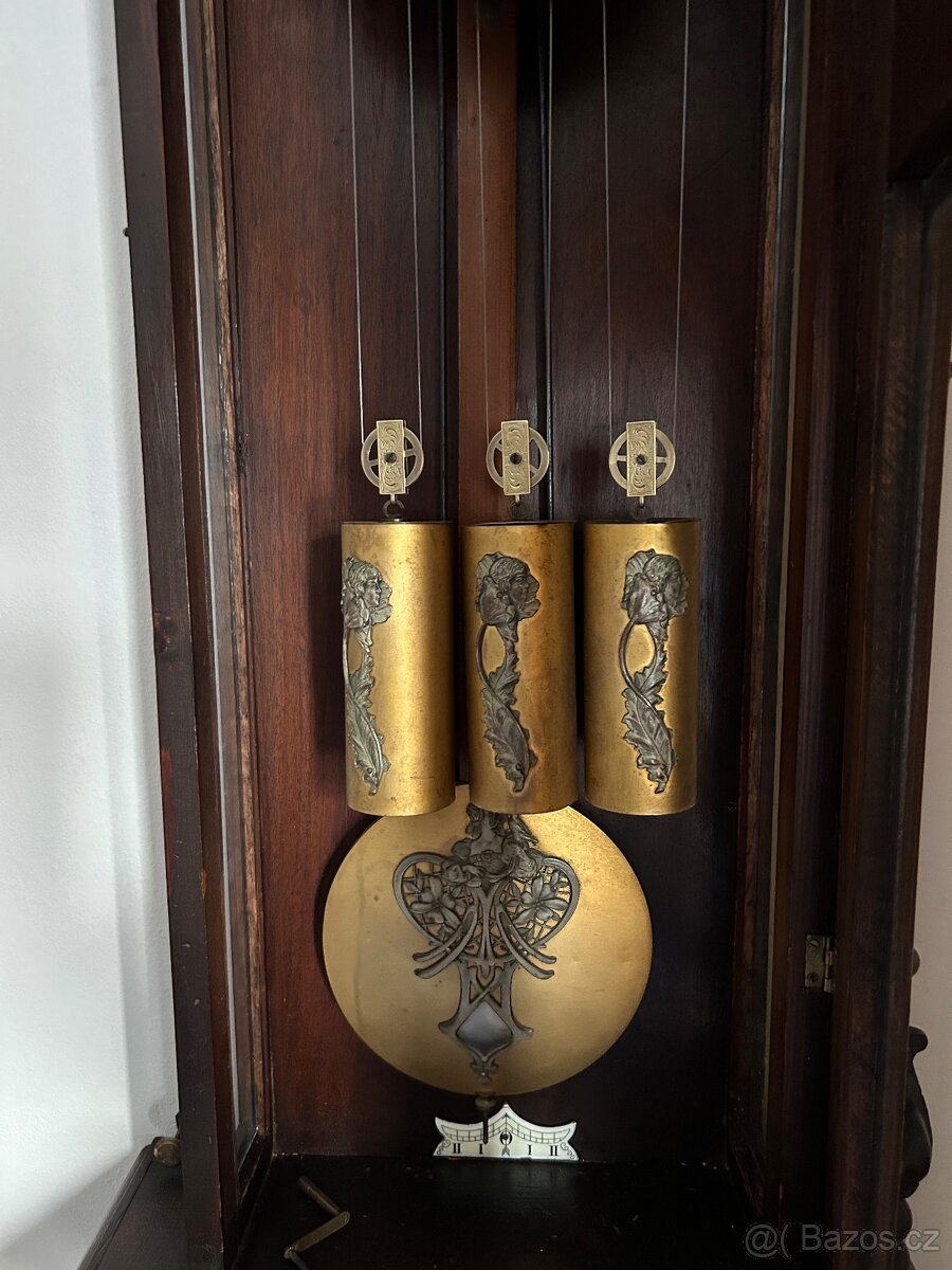 Hodně zdobené starožitné hodiny - 6