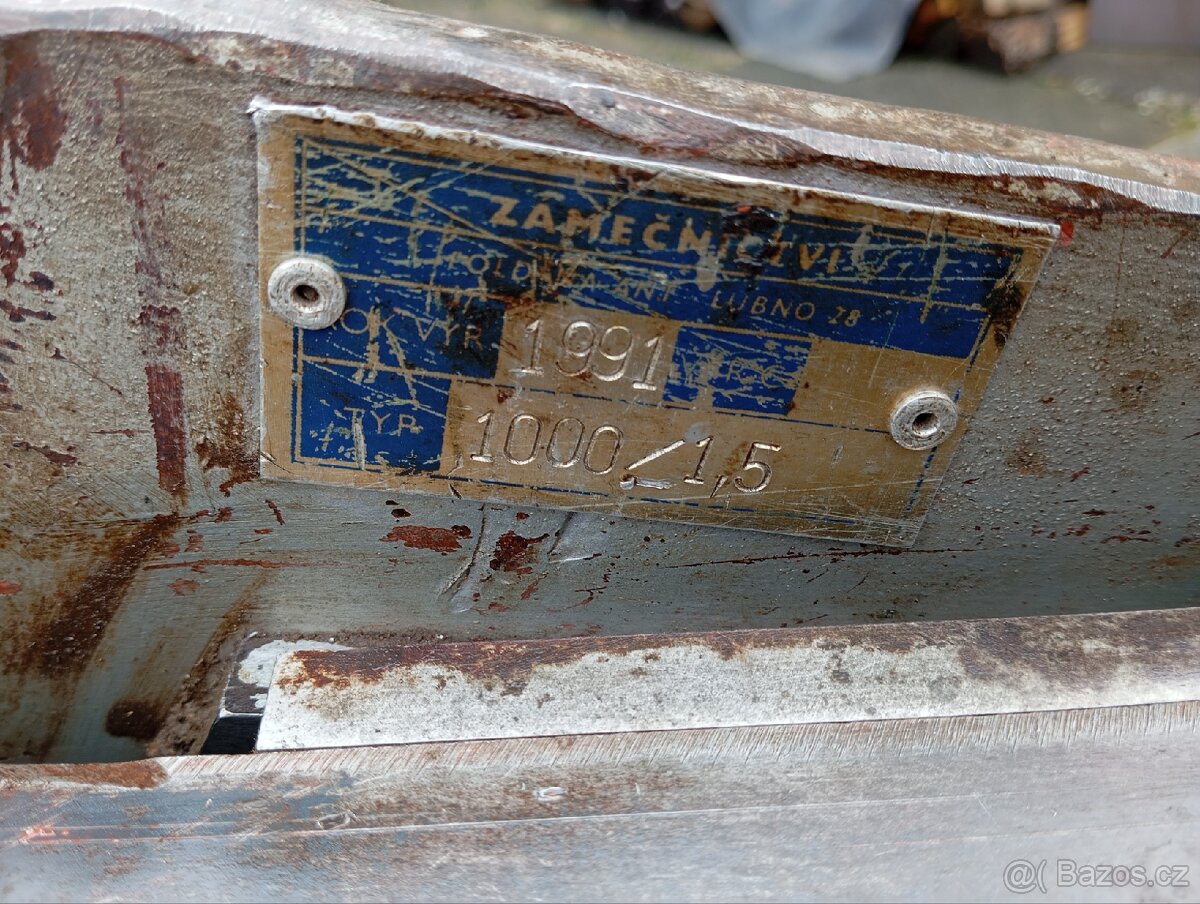 Nůžky na plech tabulové pákové 1000/1.5 - 6