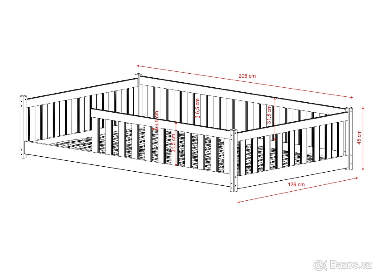 Dětská postel 120x200 - 6