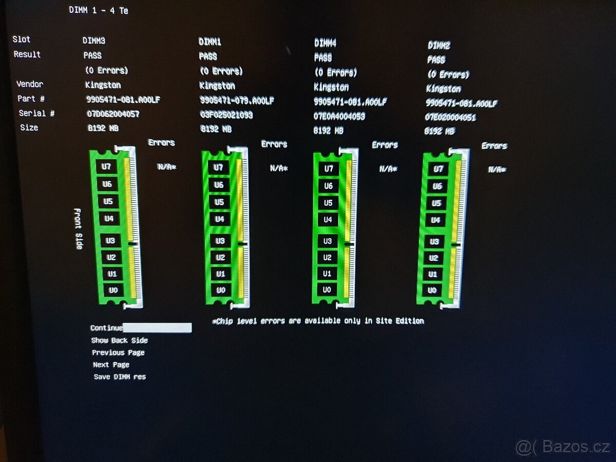 4x 8gb ddr3 do PC (prošly včechny MemTest86) (2) - 6